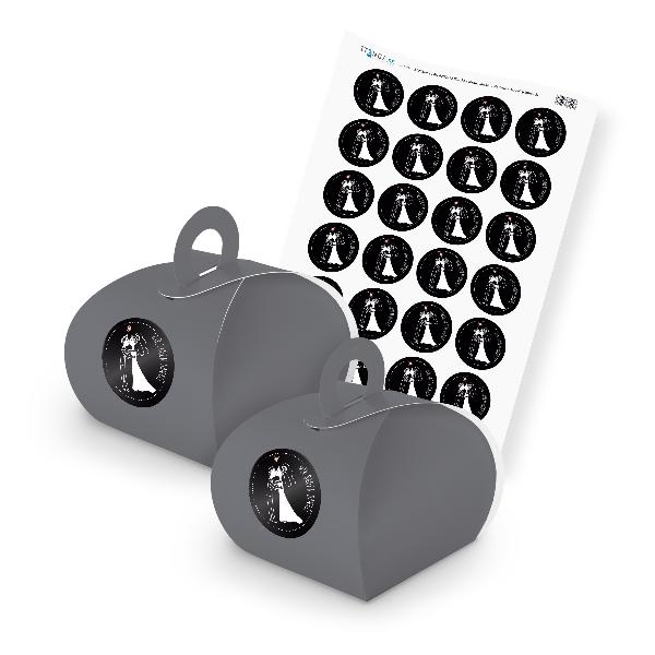itenga SET Wir sagen Danke (Motiv 25) 24x Geschenkschach...