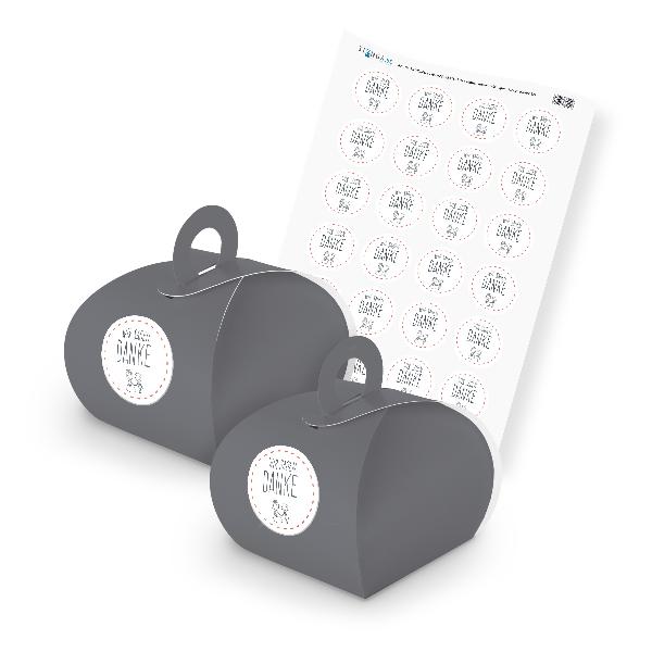 itenga SET Wir sagen Danke (Motiv 27) 24x Geschenkschach...