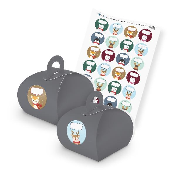 itenga SET Weihnachten Tiere Sprechblasen Mix (Motiv 57)...