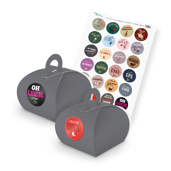 itenga SET Geschenkesticker Saarl�ndisch (Motiv 80) 24x ...