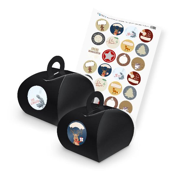 itenga SET Weihnachten Geschenkesticker Mix (Motiv 56) 2...