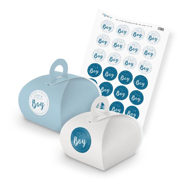 itenga SET Its a Boy (Motiv 76) 24x Geschenkschachtel mi...