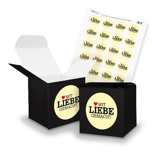 itenga SET mit Liebe gemacht (Motiv 8) 24x W�rfel 6,5cm ...