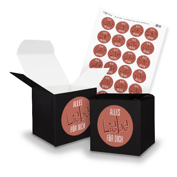 itenga SET Alles Liebe f�r Dich (Motiv 18) 24x W�rfel 6,...