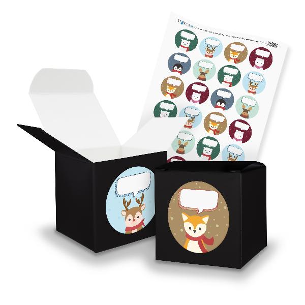 itenga SET Weihnachten Tiere Sprechblasen Mix (Motiv 57)...