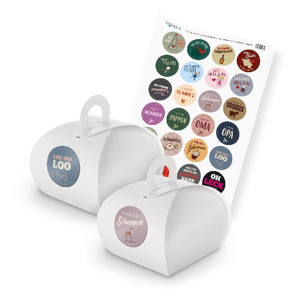 itenga SET Geschenkesticker Saarl�ndisch (Motiv 80) 24x ...