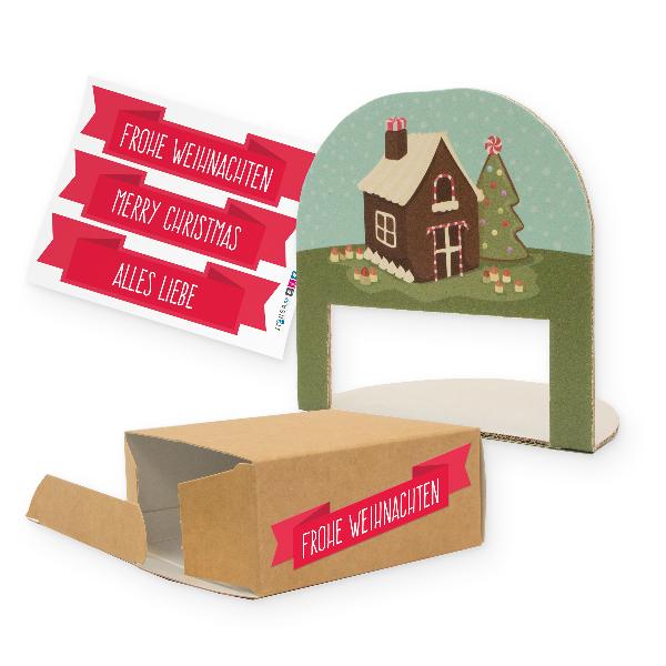 itenga Geschenkverpackung Lebkuchenhaus (Motiv 38)