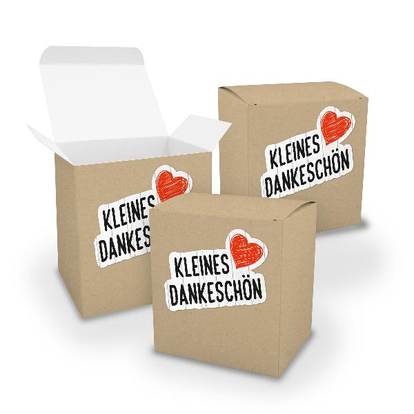 itenga Geschenkverpackung Set 3x XL W�rfel BRAUN + Stick...
