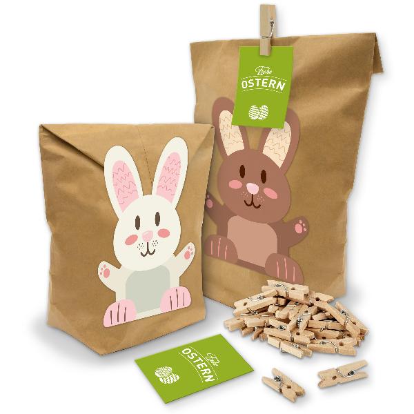 itenga Geschenkt�ten Set Hasenbande 10x T�ten + Klammern...