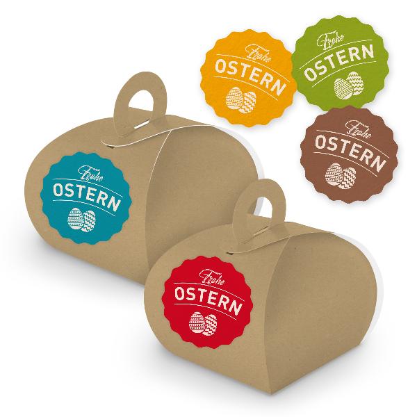 itenga SET Frohe Ostern 10x Geschenkschachtel mit Griff ...