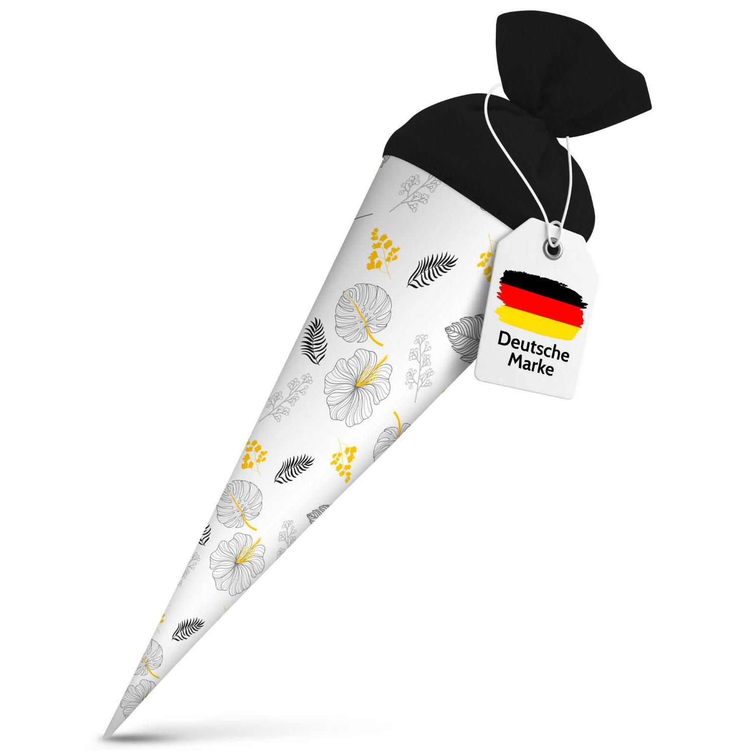 itenga Geschwister Schult�te 35cm "Muster Bl�tter" Schwa...