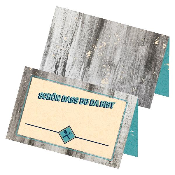 itenga 24x Tischkarten Platzkarten "Sch�n dass du da bis...