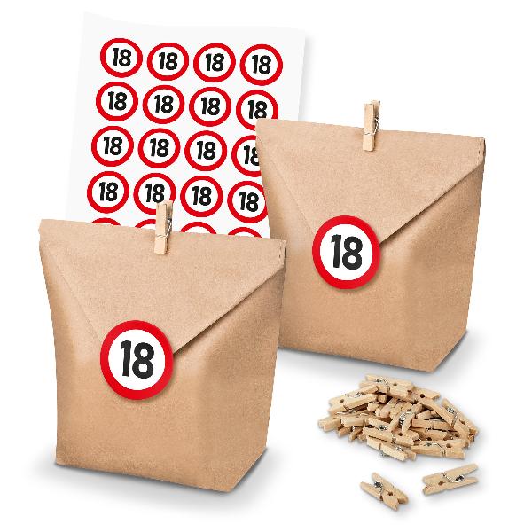 itenga SET Geschenkt�ten Verkehrszeichen 18 (103) 24x T�...