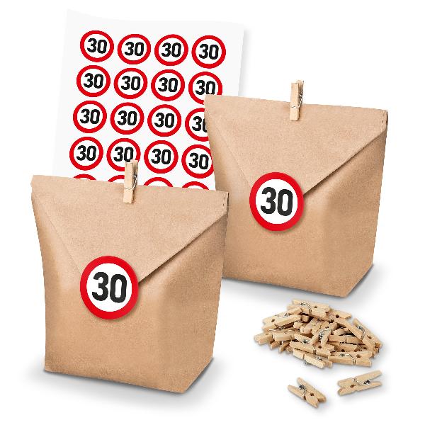 itenga SET Geschenkt�ten Verkehrszeichen 30 (104) 24x T�...