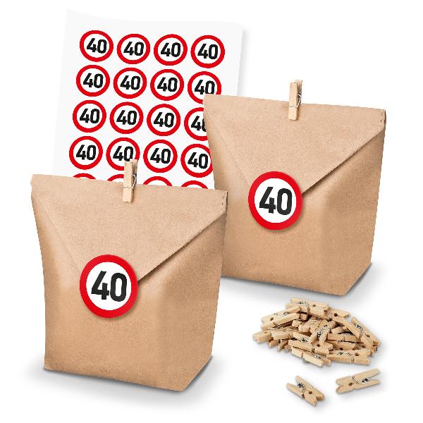 itenga SET Geschenkt�ten Verkehrszeichen 40 (105) 24x T�...