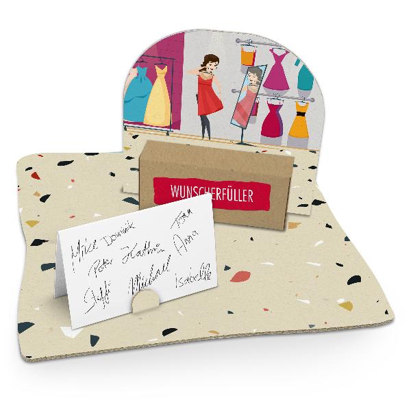 itenga Geldgeschenkverpackung Shopping (Motiv 50) mit Bo...