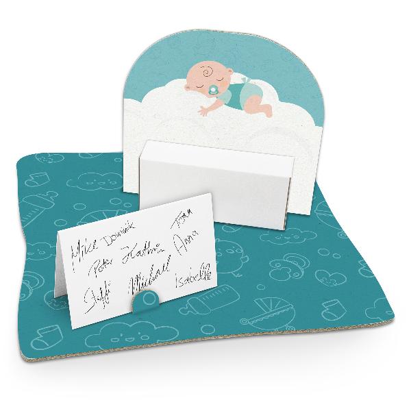 itenga Geldgeschenkverpackung "Baby auf Wolke" mintgr�n ...