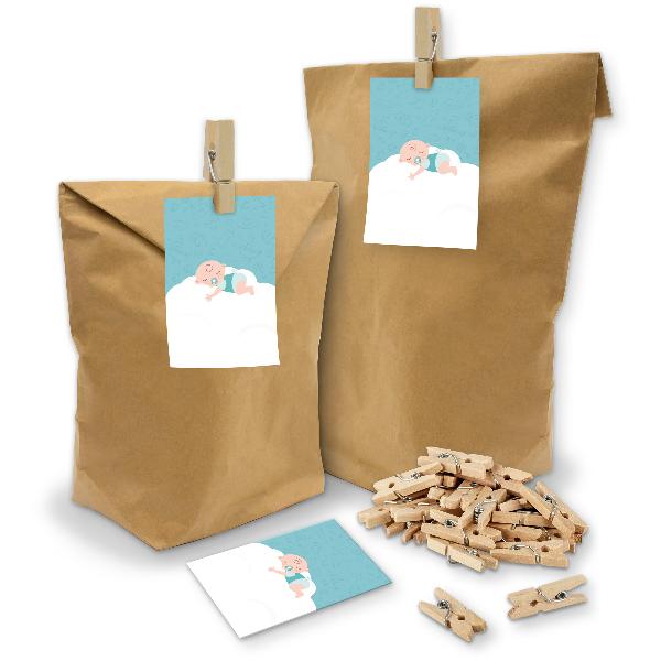 itenga SET Geschenkt�ten "Baby auf Wolke" mint 24x T�ten...