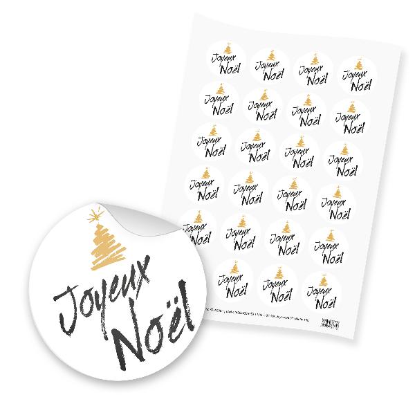 itenga 24x Sticker "Joyeux No�l" (Motiv 156)