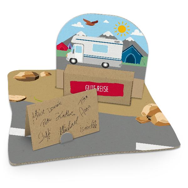 itenga Geldgeschenkverpackung Camping / Wohnmobil mit Bo...
