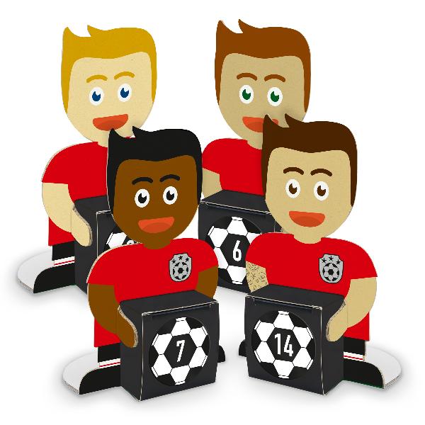 itenga Fu�ballbande Rot Schwarz Adventskalender 24 Figur...