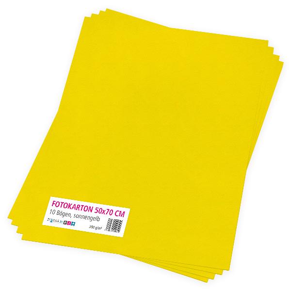 itenga Fotokarton sonnengelb - 50x70cm 300g/qm 10 Bogen