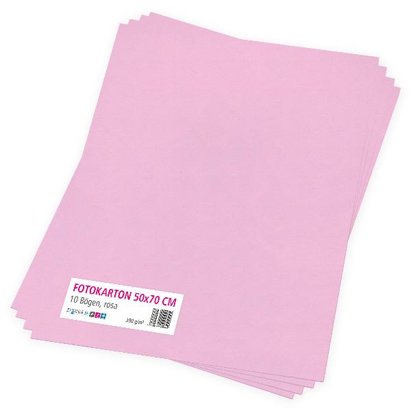 itenga Fotokarton rosa - 50x70cm 300g/qm 10 Bogen