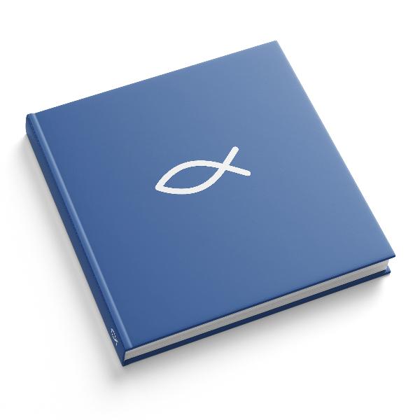 itenga G�stebuch Kommunion Taufe "Fisch" 120 Seiten blau...