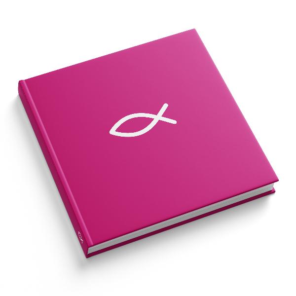 itenga G�stebuch Kommunion taufe "Fisch" 120 Seiten pink...