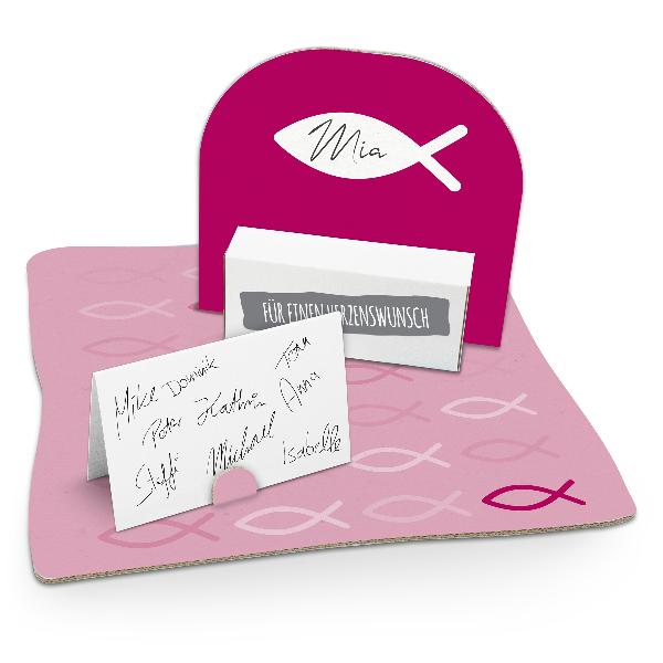 itenga Geldgeschenk Verpackung Fisch Pink Kommunion Konf...