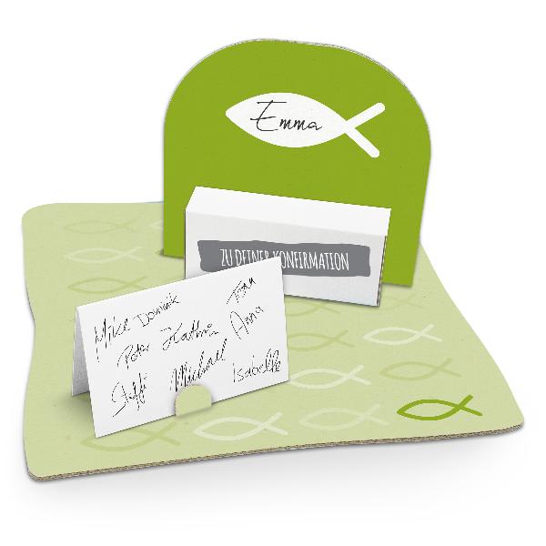 itenga Geldgeschenk Verpackung Fisch Gr�n Kommunion Konf...