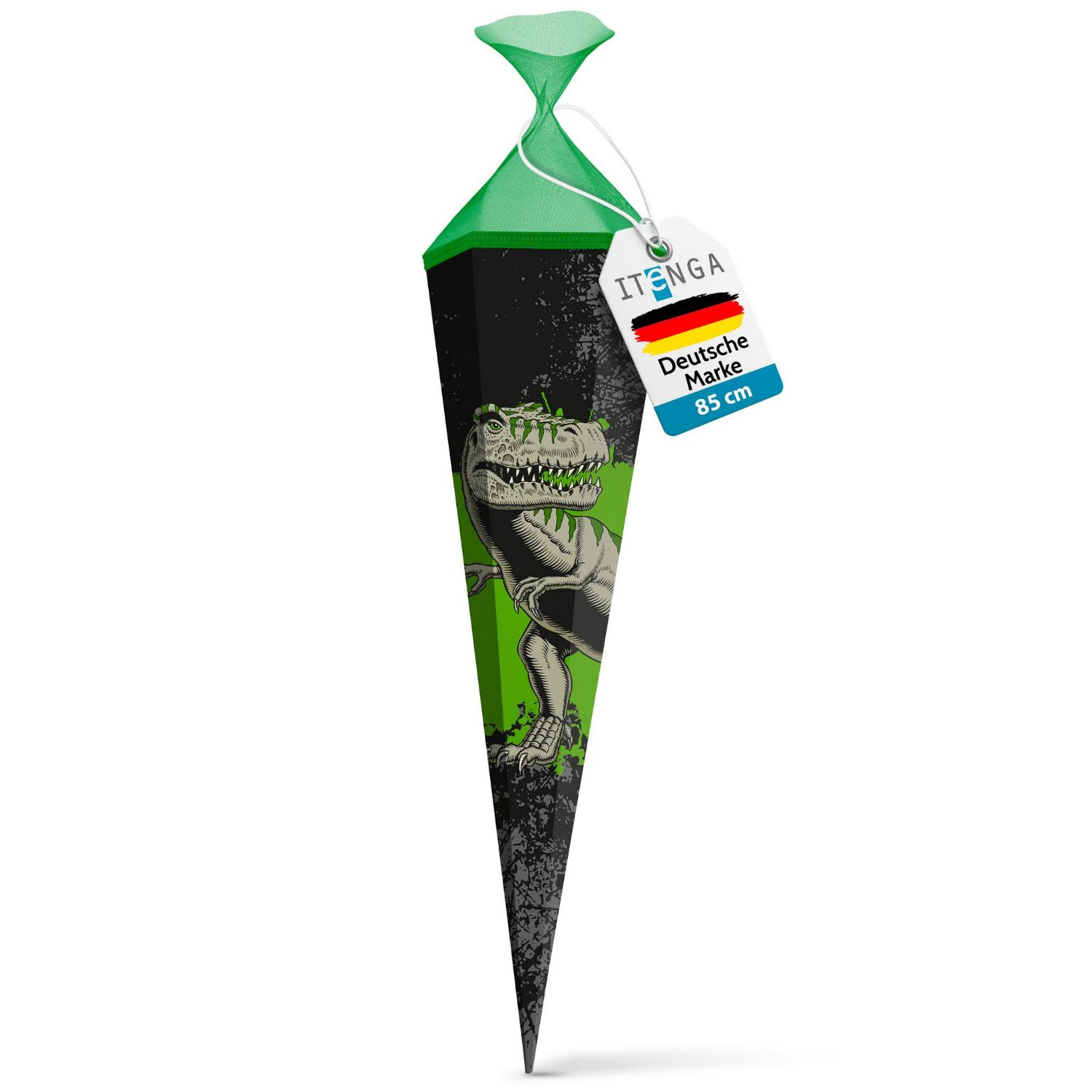 itenga Schult�te 85cm eckig Motiv T-Rex mit T�llverschluss