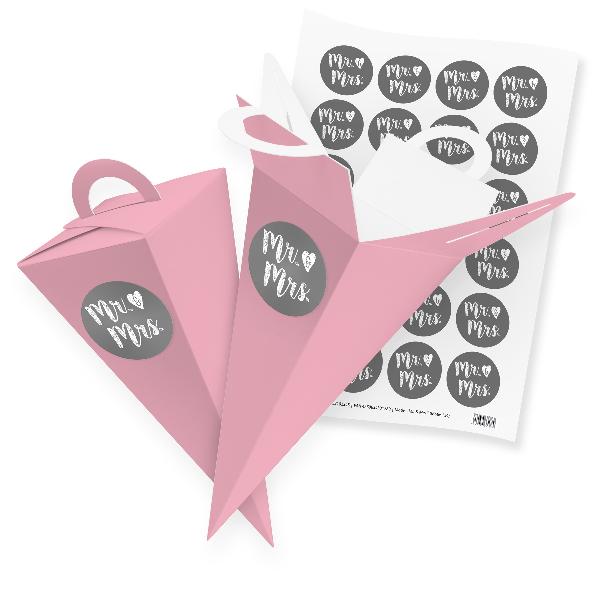 itenga SET V56 24x Geschenkt�te Schult�te 21 cm, Rosa + ...