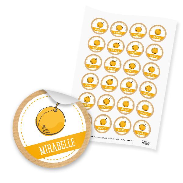 itenga 24x Sticker "Mirabelle" (Motiv 174)