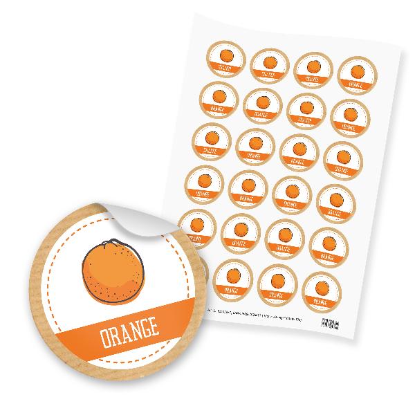 itenga 24x Sticker Orange (Motiv 178)