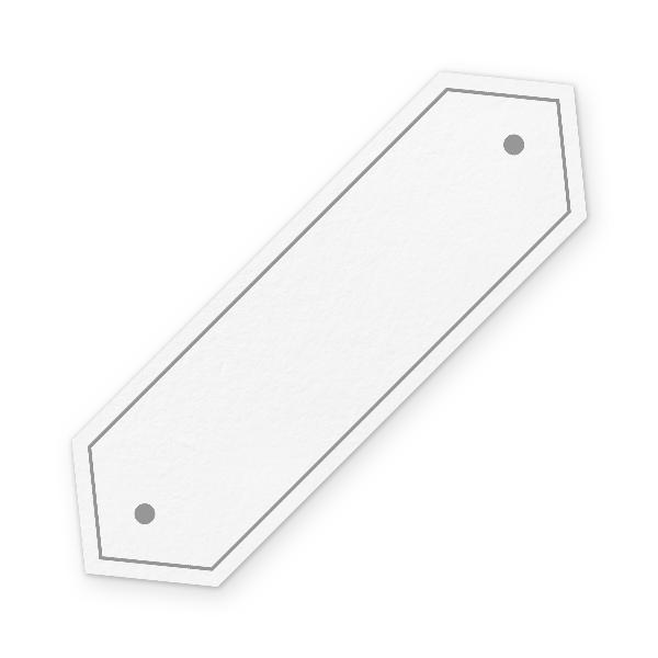 itenga Aufkleber Form "Banner 2" (Motiv 197) Namensschil...