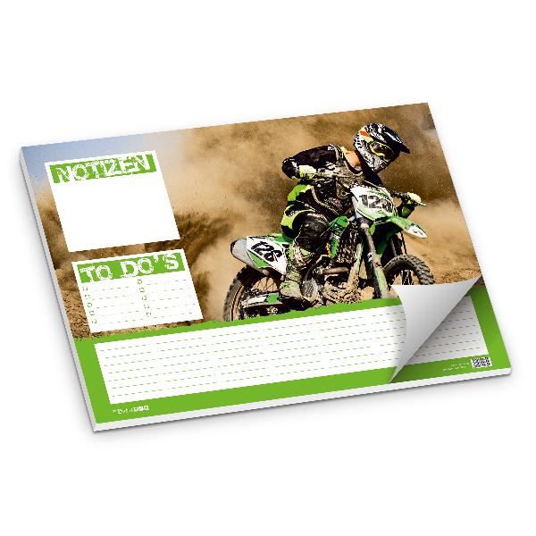 itenga Schreibtischunterlage Motocross, Tischset 50 Blat...