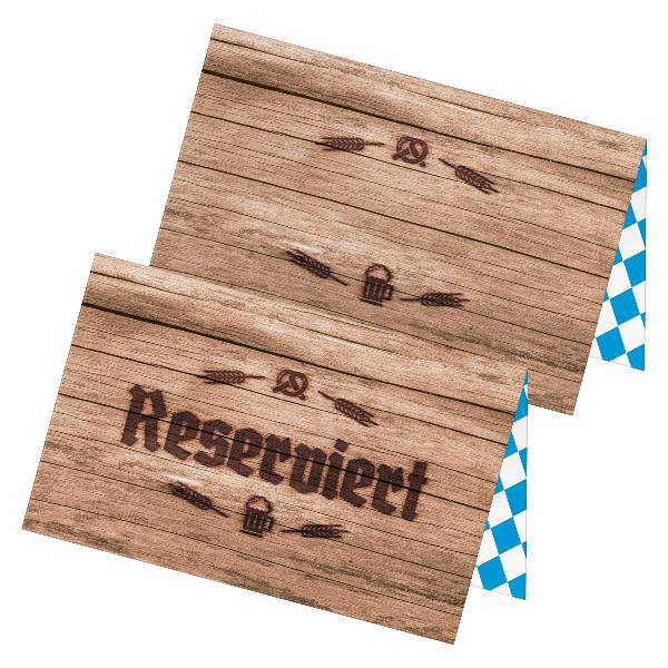 itenga 24x Tischkarten Reserviert! Platzkarten Oktoberfe...