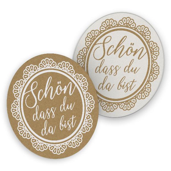 itenga 40x Bierdeckel Sch�n dass du da bist I Vintage I ...