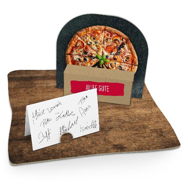 itenga Geldgeschenkverpackung Pizza Holz (Motiv 105) mit...