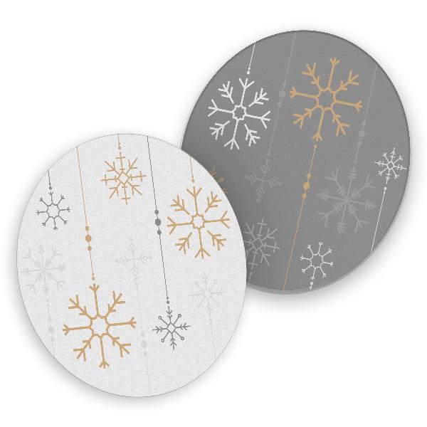 itenga 40x Bierdeckel Schneeflocken I Weihnachten I Unte...