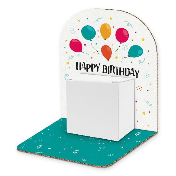 itenga Geldgeschenkverpackung Basic Luftballons Happy Bi...