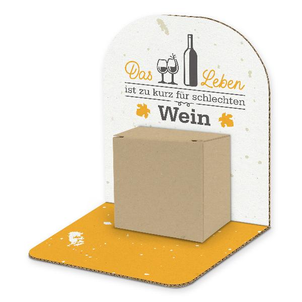itenga Geldgeschenkverpackung Basic Wein I Aufsteller W�...