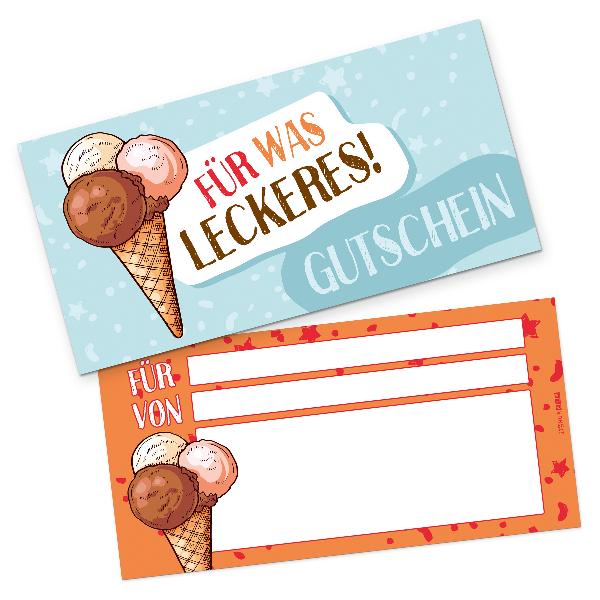 itenga Geschenkgutschein Eis (Motiv 8), Postkarte zum Au...