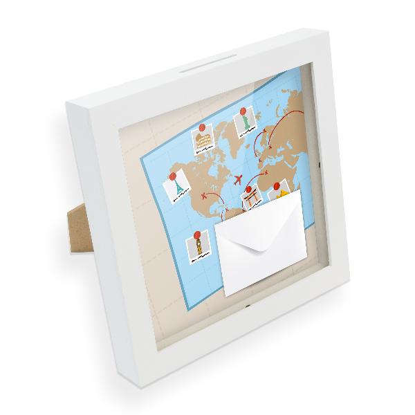 itenga Bilderrahmen Geldgeschenk Weltkarte (Motiv 10) - ...