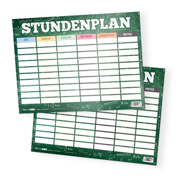 itenga Stundenplan Formeln DIN A4 300 g/qm einseitig abw...