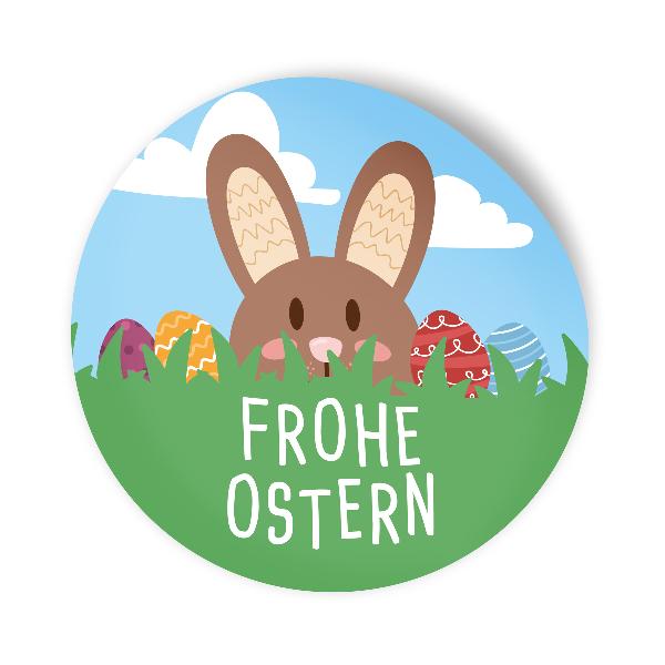 itenga Aufkleber Frohe Ostern Hasenbande 4cm (Motiv 214)...