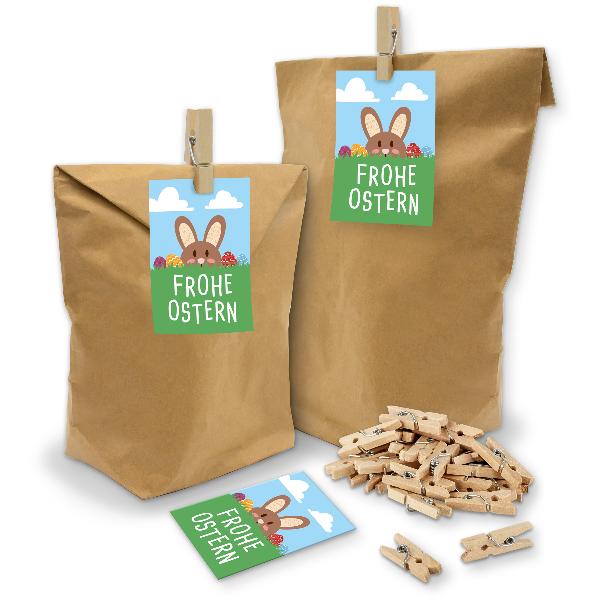 itenga SET Geschenkt�ten Frohe Ostern Hasenbande 24x T�t...