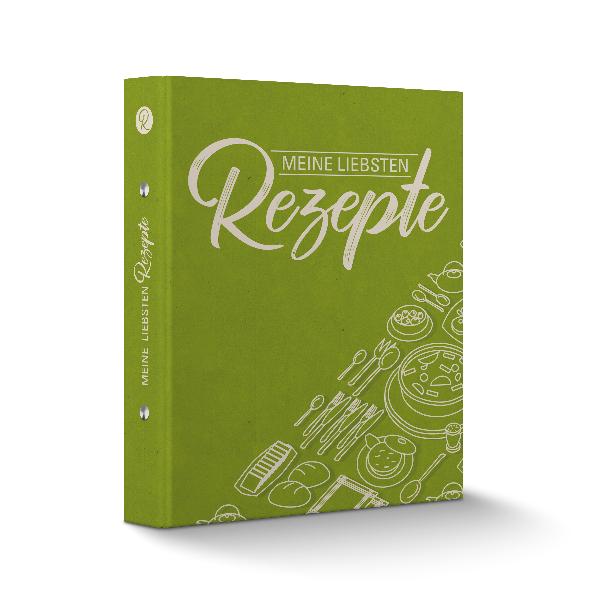 itenga Rezeptordner Kochrezepte-Ringbuch GR�N DIN A5 Mei...