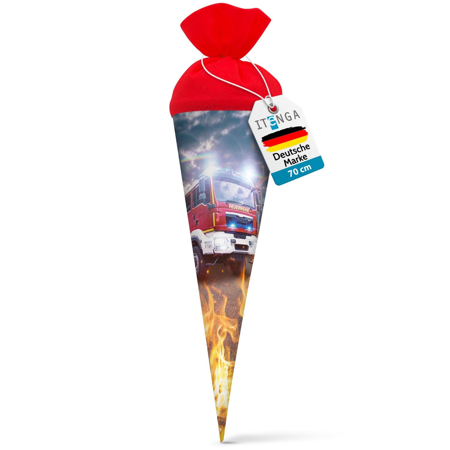 itenga Schult�te Zuckert�te 70cm rund Feuerwehr Filzvers...